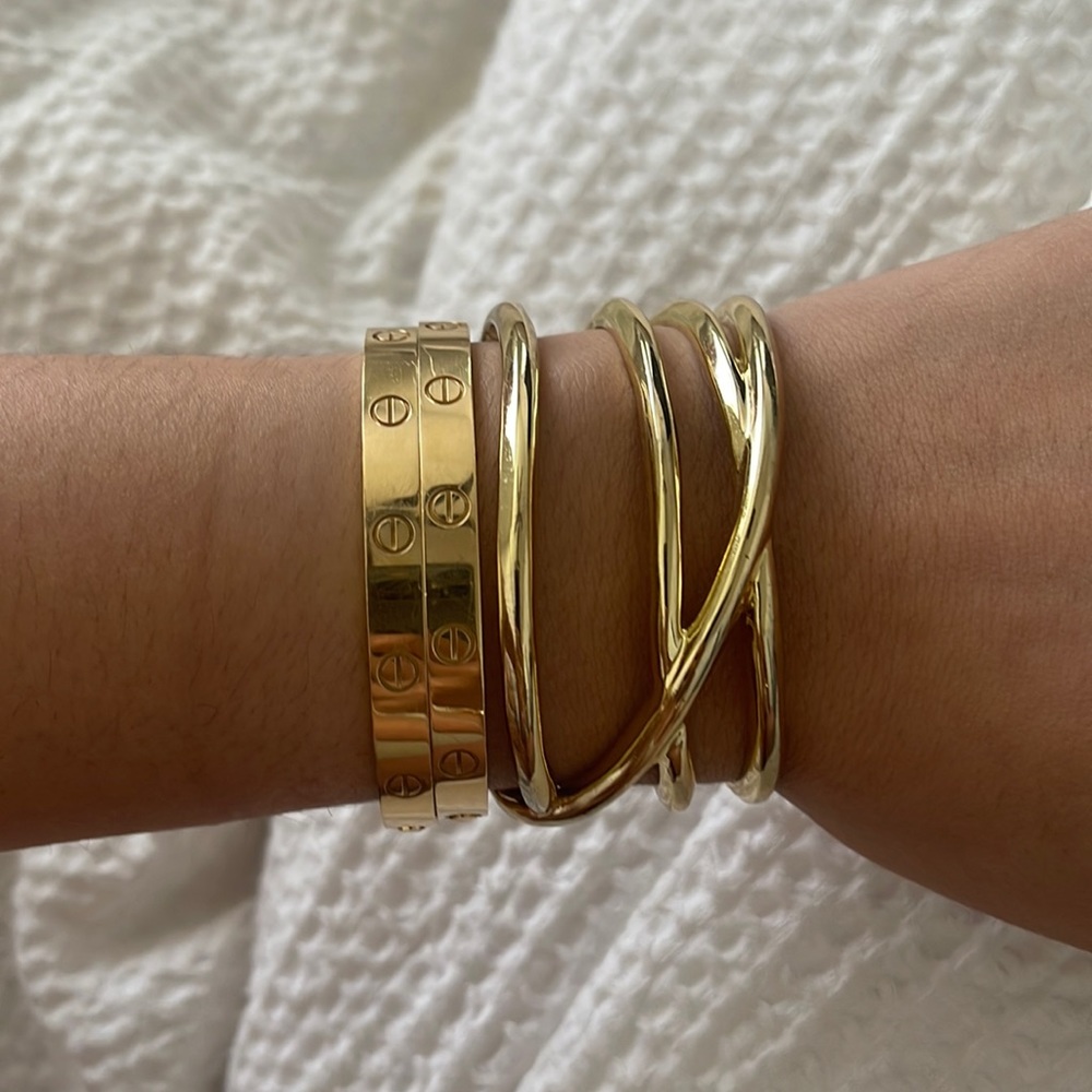 Gold Cuff Bracelet Vintage